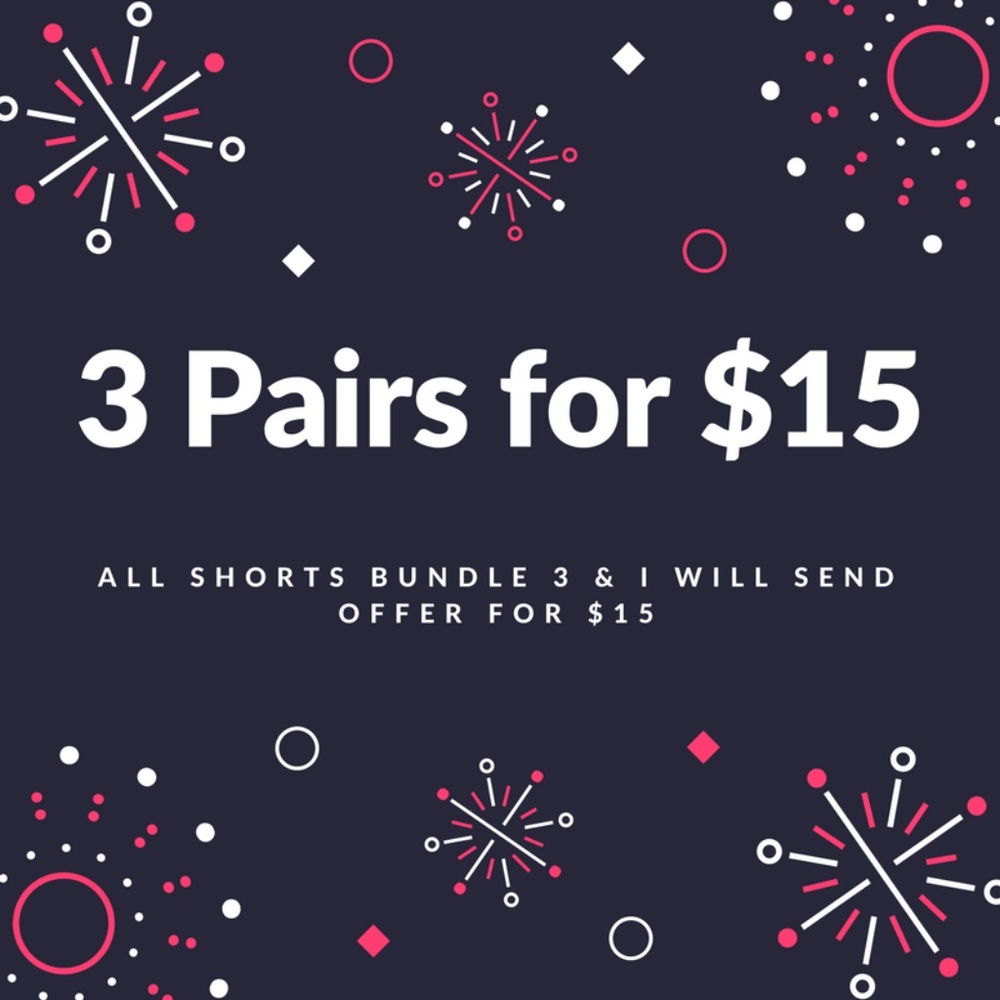 3 Pairs of Jean Shorts for only $15